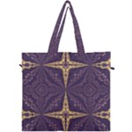 Purple and gold Canvas Travel Bag