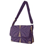 Purple and gold Full Print Messenger Bag (S)