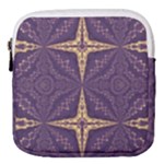 Purple and gold Mini Square Pouch