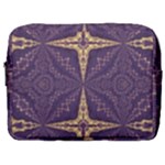 Purple and gold Make Up Pouch (Large)