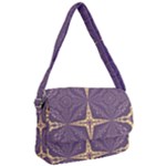 Purple and gold Courier Bag