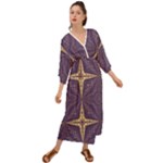 Purple and gold Grecian Style  Maxi Dress