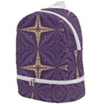 Purple and gold Zip Bottom Backpack