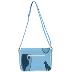 Shoulder Bag with Back Zipper 