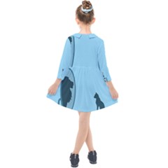 Kids  Quarter Sleeve Shirt Dress 