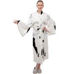 Classical Ballet Dancers Maxi Velour Kimono