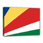 Seychelles flag Canvas 16  x 12  (Stretched)