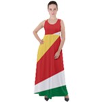Seychelles flag Empire Waist Velour Maxi Dress
