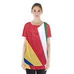 Seychelles-flag12 Skirt Hem Sports Top