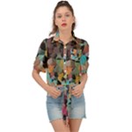 Mosaic pieces                                                    Tie Front Shirt