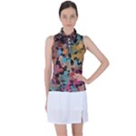 Mosaic pieces                                                   Women?ˉs Sleeveless Polo