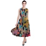 Mosaic pieces                                                       Round Neck Boho Dress