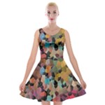 Mosaic pieces                                                    Velvet Skater Dress