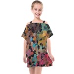 Mosaic pieces                                                 Kids  One Piece Chiffon Dress