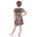 Kids  Short Sleeve Velvet Dress 