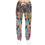 Mosaic pieces                                                    Women velvet Drawstring Pants