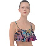 Mosaic pieces                                                   Frill Bikini Top