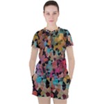 Mosaic pieces                                                    Women s Mesh Tee and Shorts Set