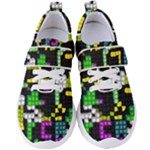 Drawn squares                                                  Women s Velcro Strap Shoes