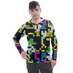 Drawn squares                                                  Men s Pique Long Sleeve Tee