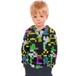 Drawn squares                                                   Kids  Overhead Hoodie