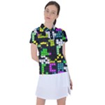 Drawn squares                                                    Women s Polo Tee