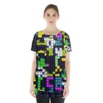 Drawn squares                                                         Skirt Hem Sports Top