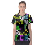 Drawn squares                                                     Women s Sport Mesh Tee