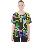 Drawn squares                                                    V-Neck Dolman Drape Top