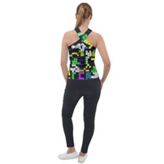 Cross Neck Velour Top 