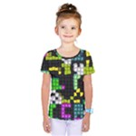 Drawn squares                                                      Kids  One Piece Tee