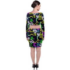 Long Sleeve Crop Top & Bodycon Skirt Set 