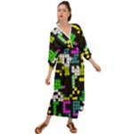 Drawn squares                                                       Grecian Style Maxi Dress