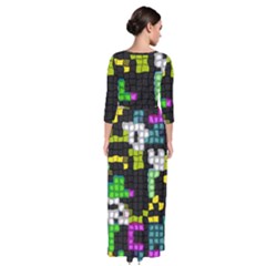 Quarter Sleeve Maxi Dress 