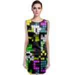 Drawn squares                                                          Classic Sleeveless Midi Dress