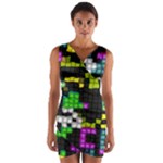 Drawn squares                                                        Wrap Front Bodycon Dress