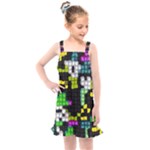 Drawn squares                                                  Kids  Overall Dress