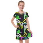 Drawn squares                                                   Kids  Cross Web Dress