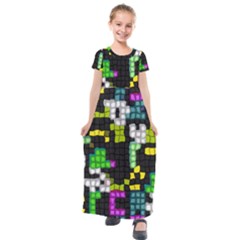 Kids  Short Sleeve Maxi Dress 