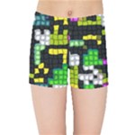 Drawn squares                                                    Kids  Skinny Shorts