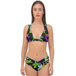 Drawn squares                                                     Double Strap Halter Bikini Set