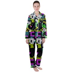 Women s Long Sleeve Satin Pajamas Set 