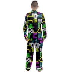 Men s Long Sleeve Satin Pajamas Set 
