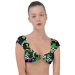 Drawn squares                                                   Cap Sleeve Ring Bikini Top