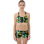 Drawn squares                                                     Back Web Sports Bra Set