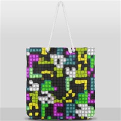 Full Print Rope Handle Tote (Large) 