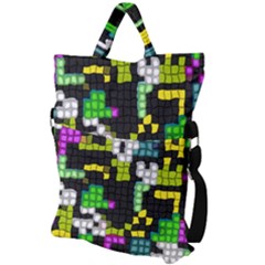 Fold Over Handle Tote Bag 