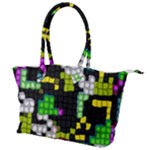 Drawn squares                                                   Canvas Shoulder Bag