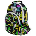 Drawn squares                                                  Rounded Multi Pocket Backpack