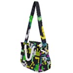 Drawn squares                                                  Rope Handles Shoulder Strap Bag